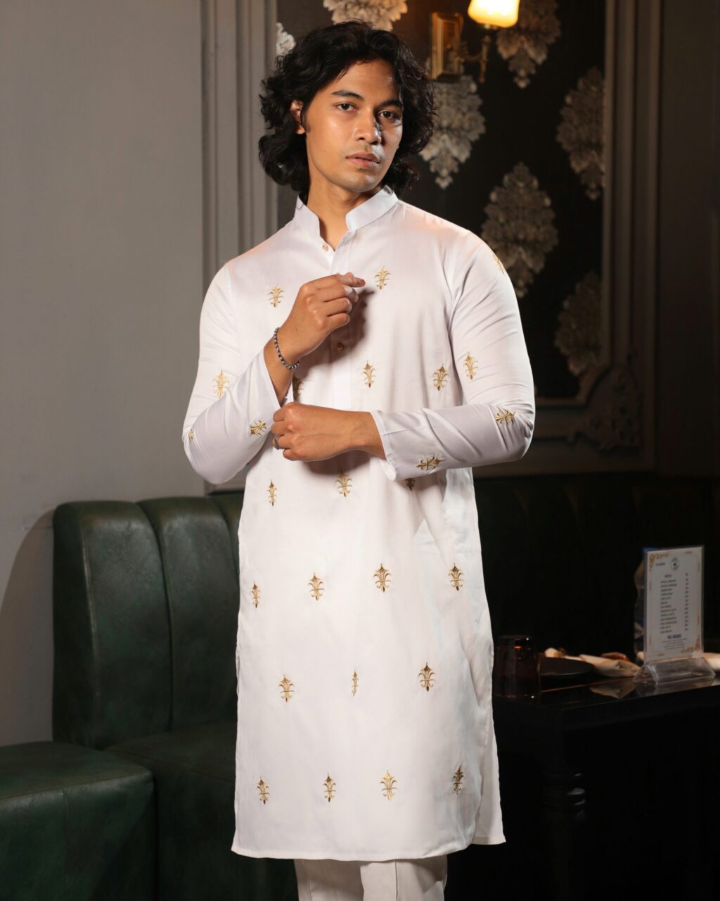 Sleek Embroidered Punjabi